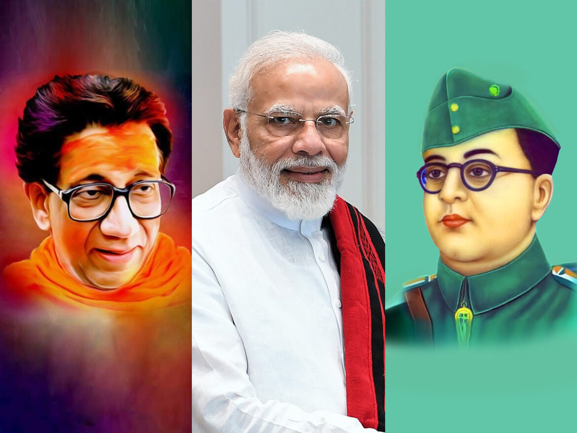 PM's tribute to Bose and Bal Thackeray