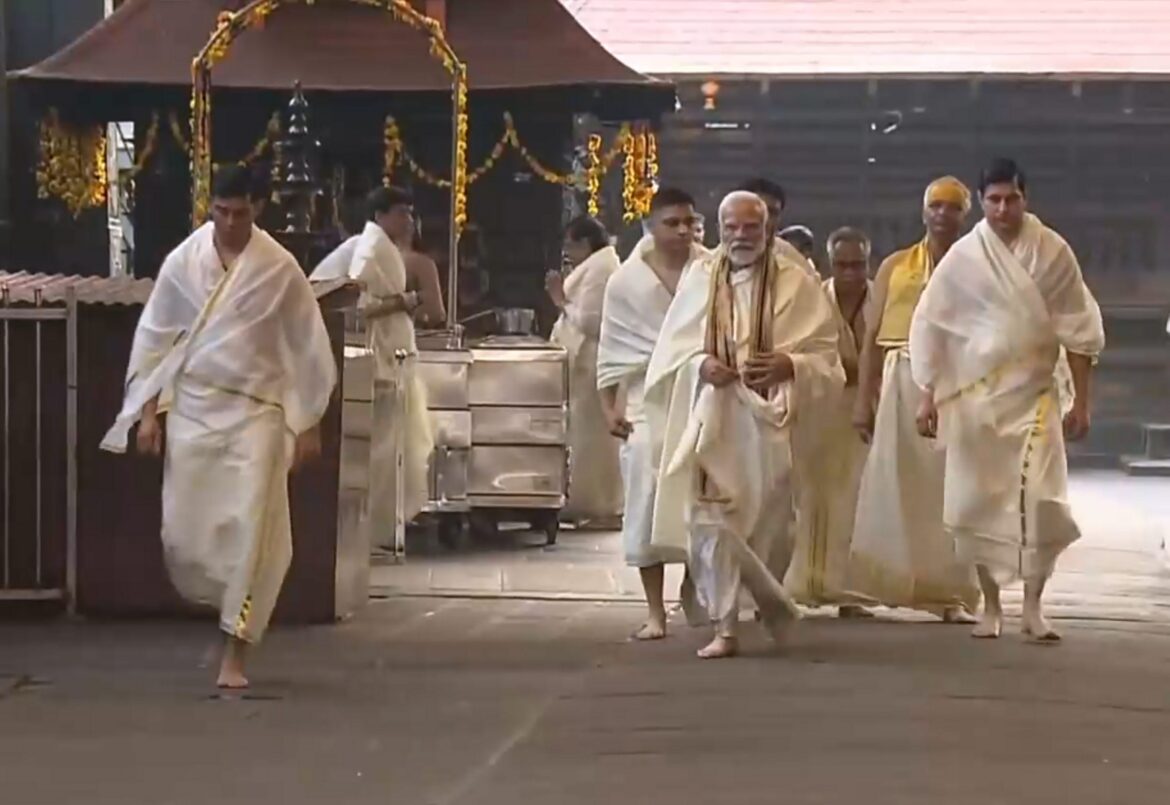 pm modi in rangnath swami mandir