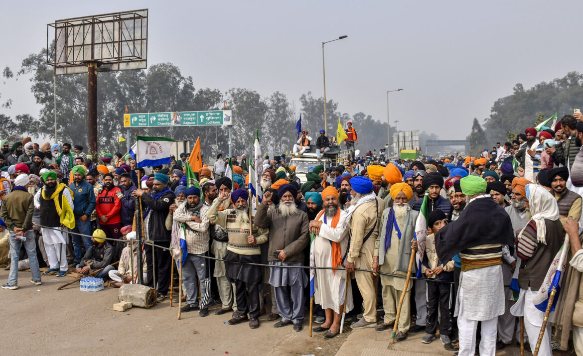 Farmers at Shambhu border