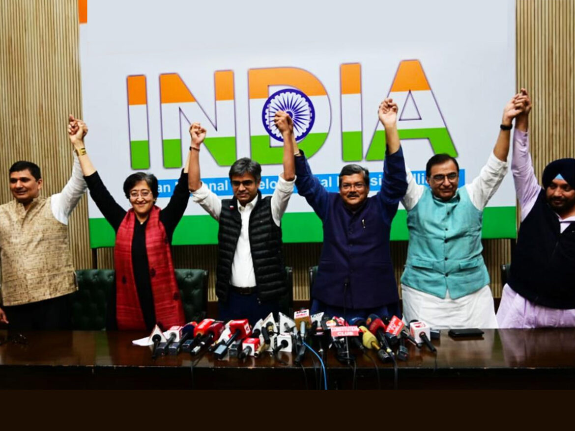 4 राज्यों में कांग्रेस का हाथ आप के साथ