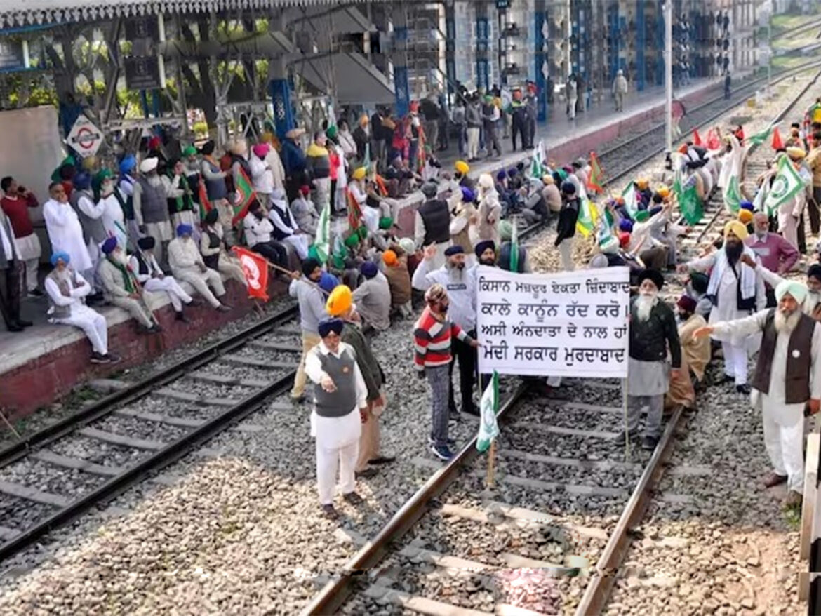 अब पंजाब में किसान 15 फरवरी को करेंगे रेलवे ट्रैक जाम