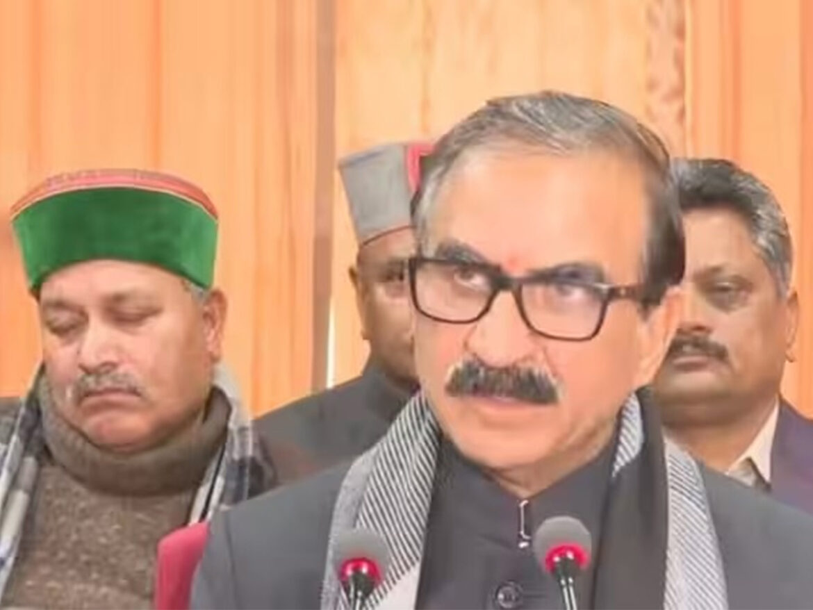 CM Sukhwinder Singh Sukhu