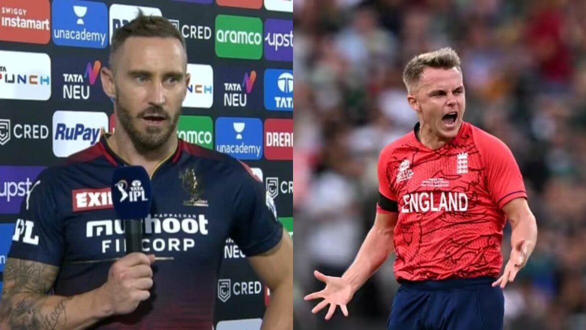 Faf du Plessis and Sam Curran