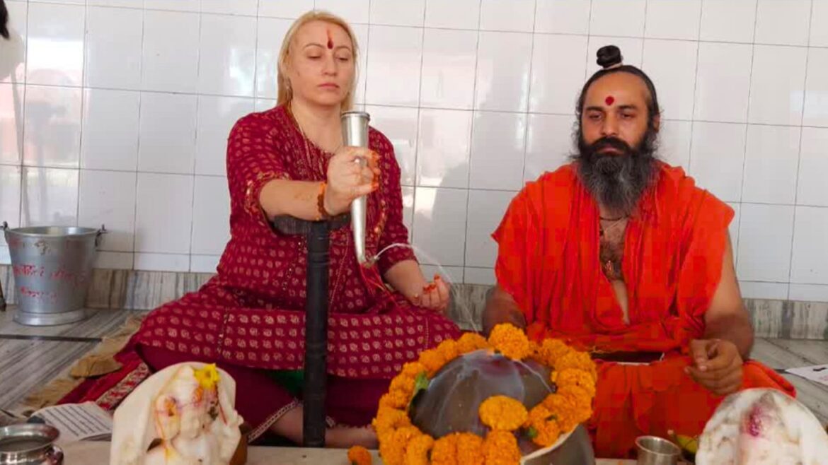 Ukrainian Woman Adopts Sanatan Culture