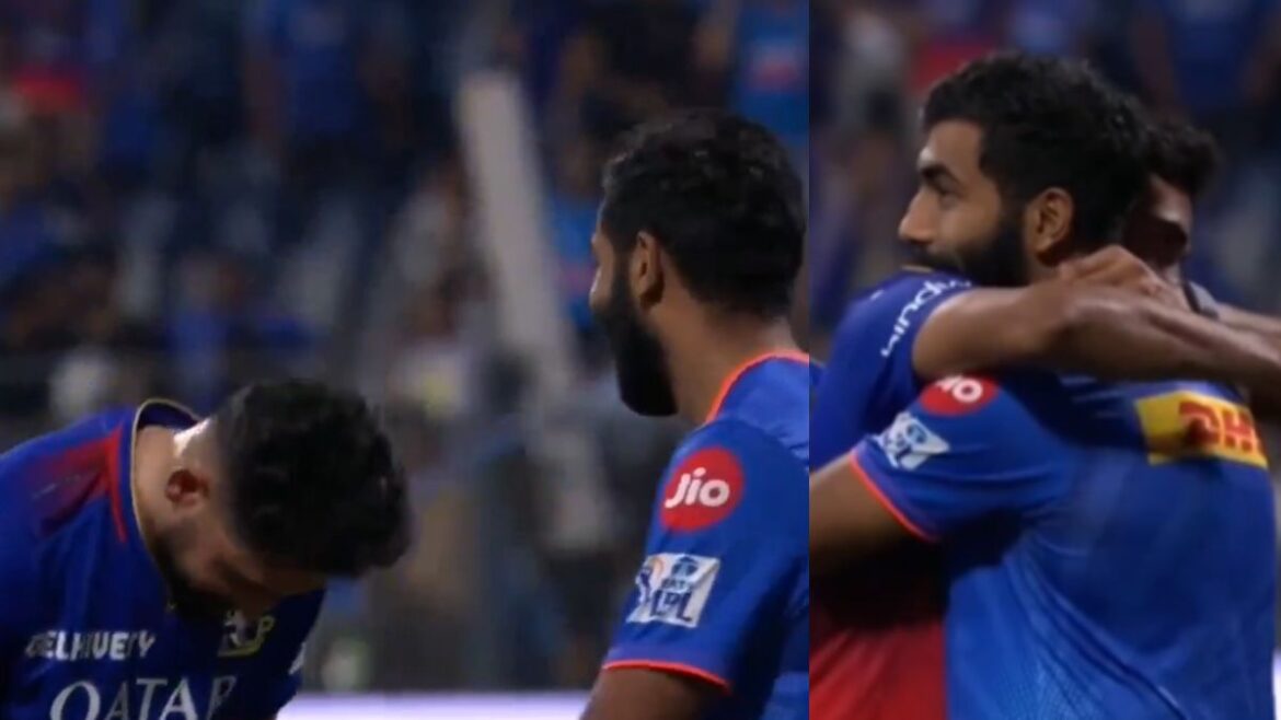 mohammed siraj bowed head in front of jasprit bumrah