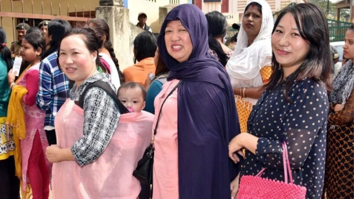 agaland polling booths remained deserted in 6 districts votes were cast heavily at other places