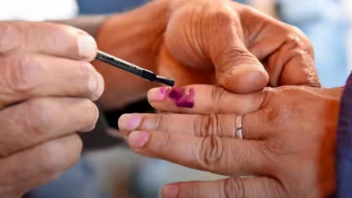 blue ink applied after voting