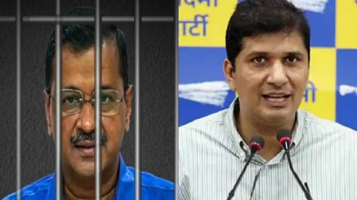 Delhi Liquor Policy: तिहाड़ जेल में CM केजरीवाल से मिले मंत्री सौरभ भारद्वाज, बोले लड़ाई रहेगी जारी