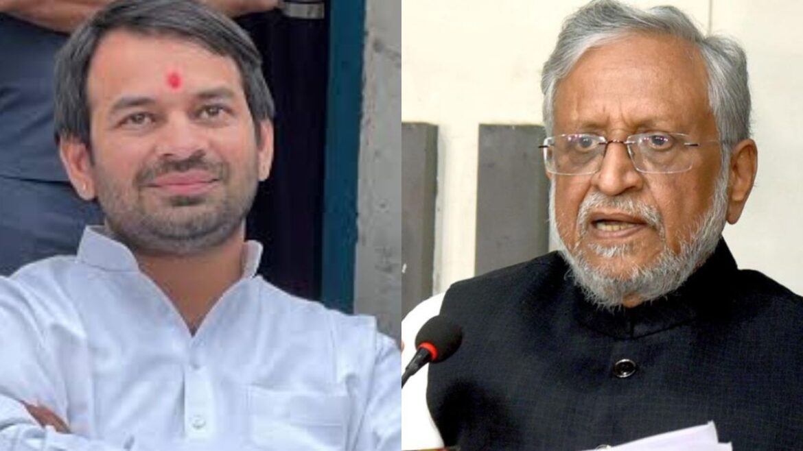Bihar Politics: अचानक सुशील कुमार मोदी के घर पहुंच गए तेज प्रताप यादव, मीडिया को खुद बताई मुलाकात की वजह
