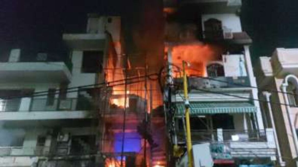 Delhi Baby Care Centre Fire breaks Baby Care Center Vivek Vihar