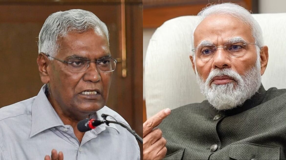 CPI leader d raja advice RSS clarify relation BJP no relation pm modi