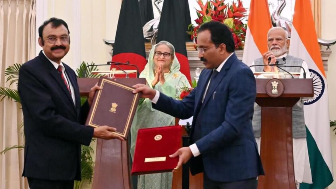 important agreements signed india bangladesh cooperation increase defense connectivity sector