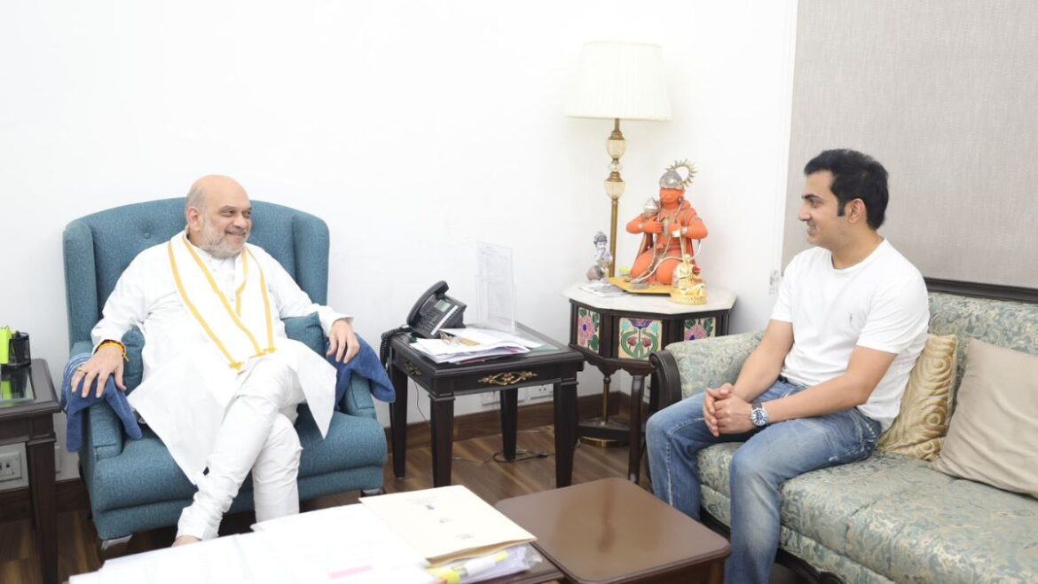 india opener gautam gambhir met union home minister amit shah