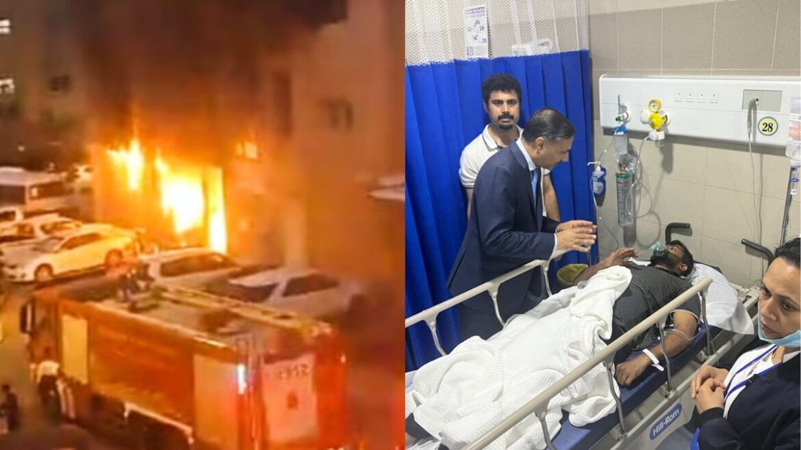 195 workers lived building caught fire 41 died 50 injured minister state foreign affairs kuwait