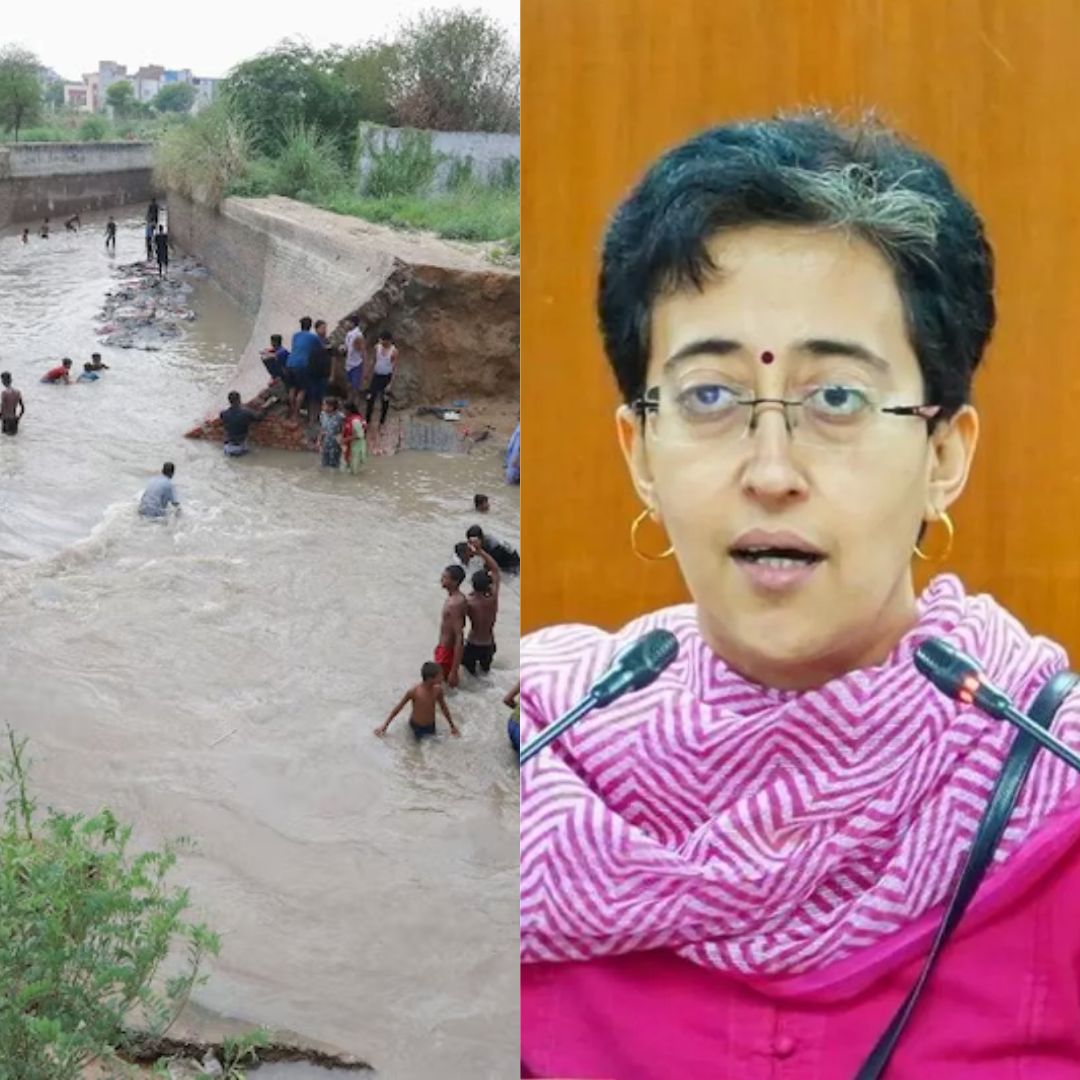 munak canal break dam bawana area flooded water repair water minister atishi suspects conspiracy