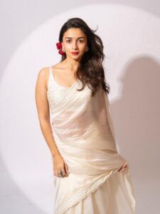 white saree