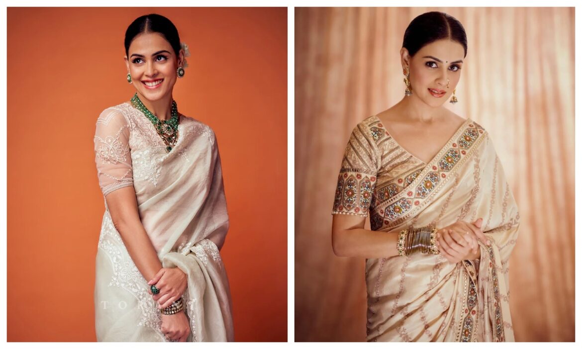 गणेश महोत्सव पर खूब खिलेंगी Genelia D'Souza जैसी ट्रेडिशनल साड़ियां, रिश्तेदार भी करेंगे जमकर तारीफ