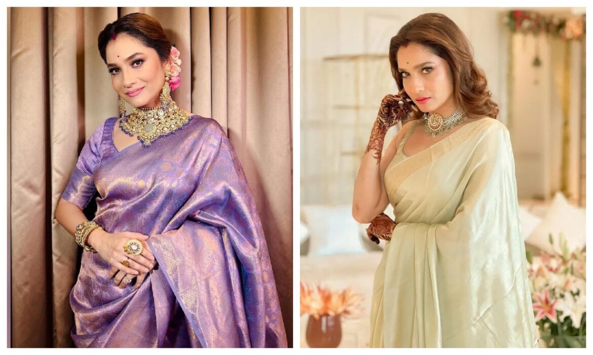 गणेश विसर्जन में छा गईं Ankita Lokhande, एक्ट्रेस की इन शानदार साड़ियों से आप भी ले सकती हैं Idea