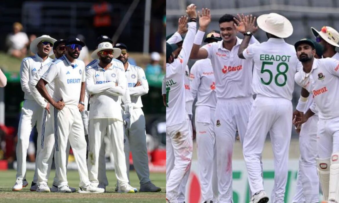 Team India first Test match Bangladesh series schedule squads both teams