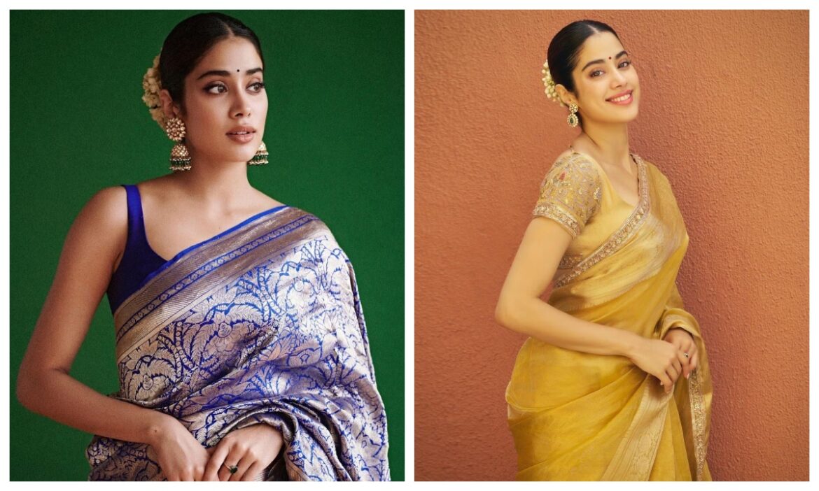 शादी-त्योहारों के लिए बेस्ट हैं Janhvi Kapoor की सिल्क साड़ियां, आप भी पहनकर बंटोर सकती हैं सुर्खियां