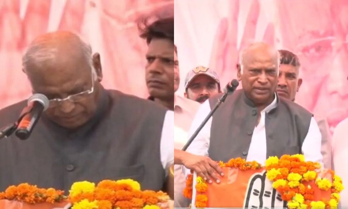 &K के कठुआ में मंच पर भाषण देते-देते बिगड़ी मल्लिकार्जुन खरगे की तबीयत, बीच में ही रोकना पड़ गया कार्यक्रम