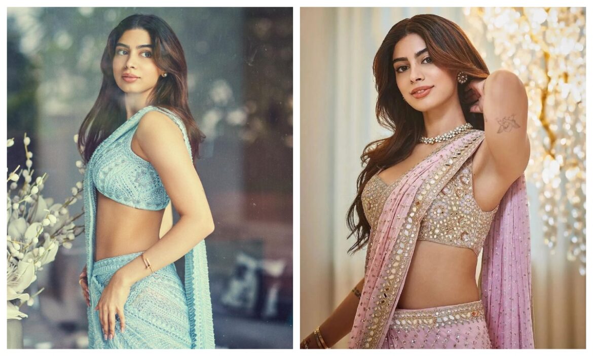 दीवाली हो या करवाचौथ बेस्ट है Khushi Kapoor का साड़ी कलेक्शन, आप भी ले सकती हैं Idea