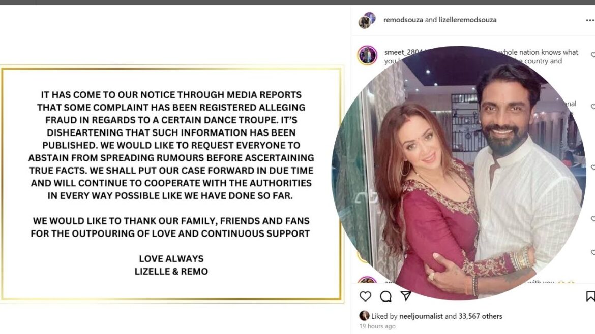 धोखाधड़ी मामले में बुरे फंसे Mr. एंड Mrs. डिसूजा!, इंस्टाग्राम पर पोस्ट कर बताई सच्चाई