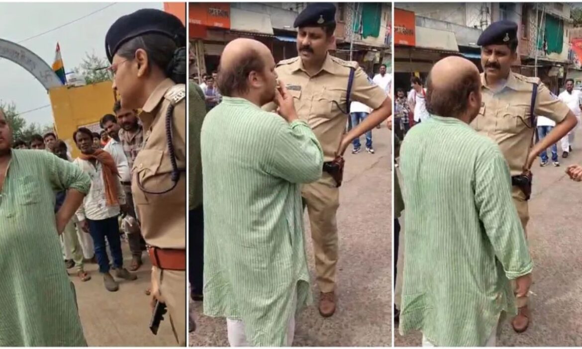 टपोरी की तरह सड़क पर खुलेआम सिगरेट फूंकते दिखे कांग्रेस नेता दिग्विजय सिंह के भतीजे