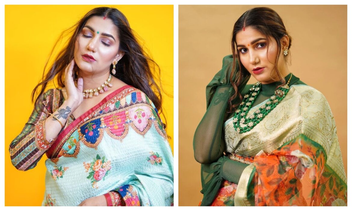 दो बच्चों की मां Sapna Chaudhary साड़ी में लगती हैं बवाल, नहीं है यकीन! देख लीजिए ये तस्वीरें