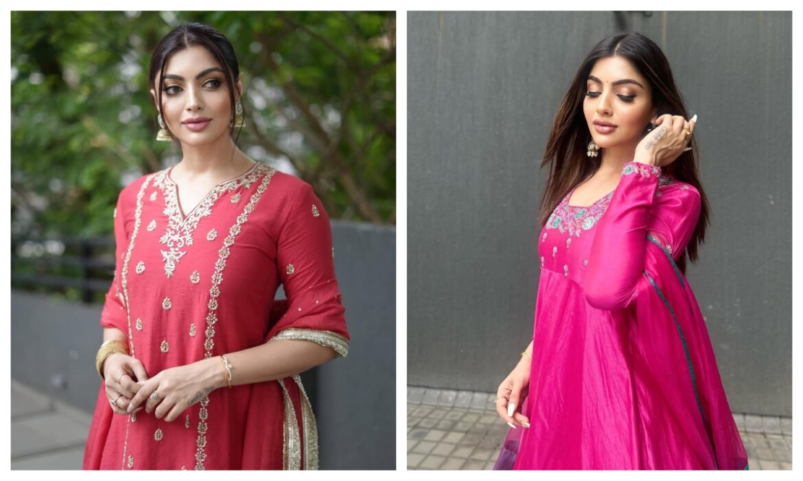 Akanksha Puri के ये सूट लुक्स हैं बेहद कमाल, नई बहू पहनने के लिए ले सकती हैं Idea!