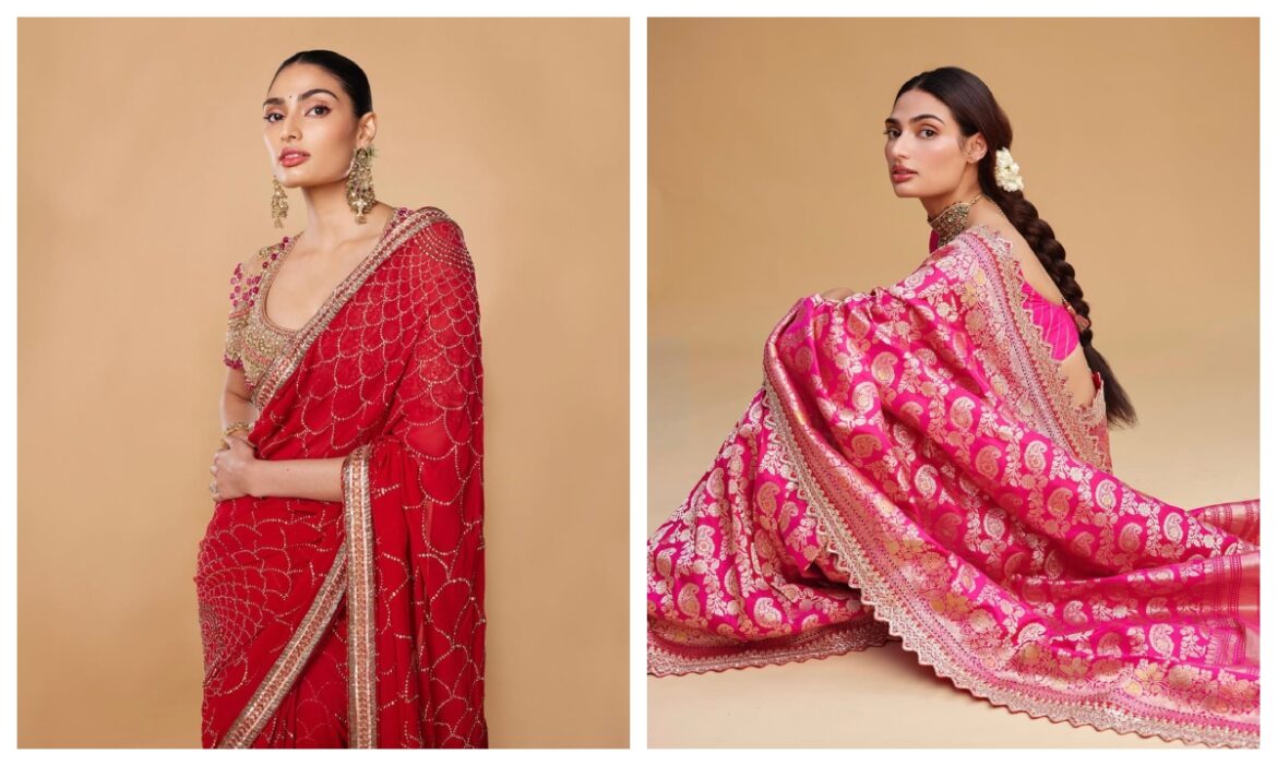 नई नवेली दुल्हन दिखेंगी बला की खूबसूरत, पहनें Athiya Shetty जैसे सूट और साड़ी डिजाइन्स