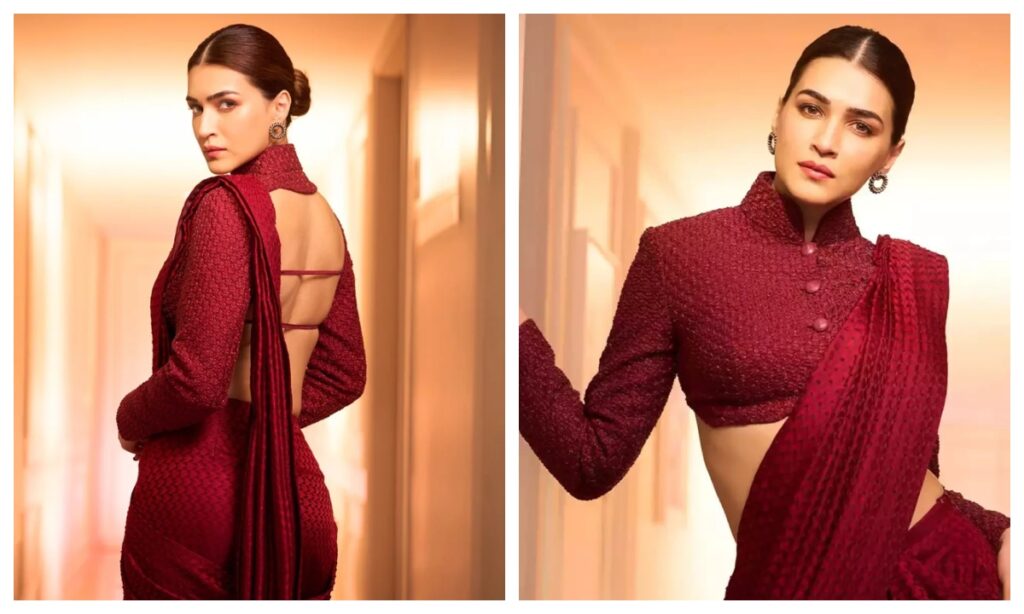 Contrast Color Collar Blouse Designs - Live Times