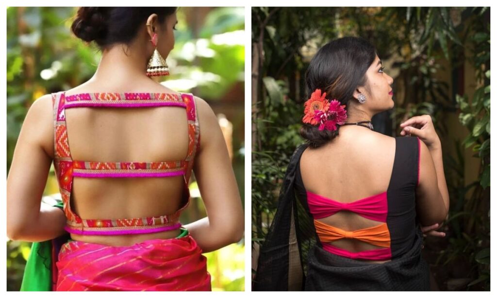 Three strap back blouse design - Live Times