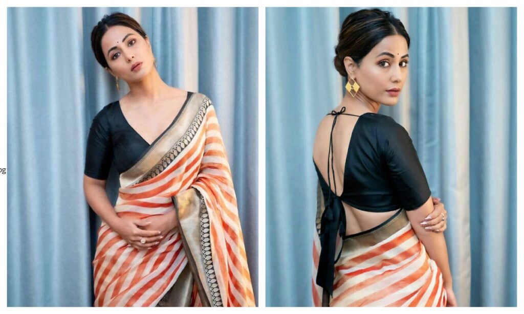 Back V Neck Blouse Design - Live Times