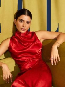 क्रिसमस पार्टी के लिए Samantha Ruth Prabhu के बेस्ट रेड आउटफिट्स