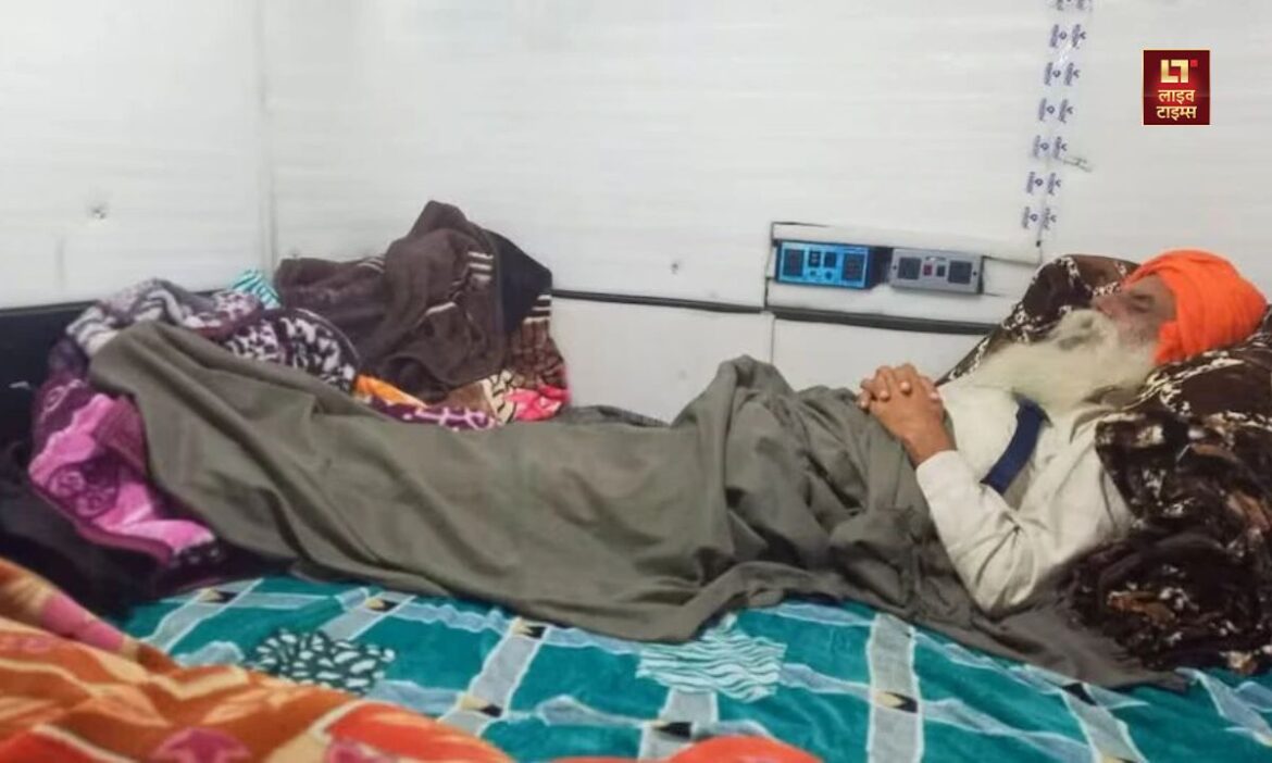Admit fasting farmer leader jagjeet singh dallewal temporary hospital