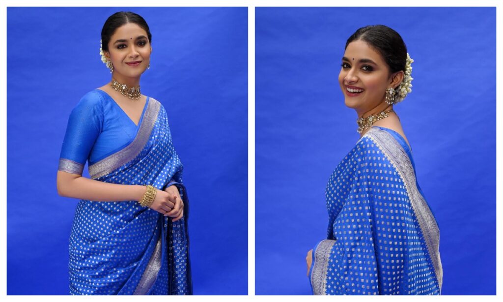 These 5 sarees of Keerthy Suresh are perfect for a new bride, she will look gorgeous in every function after marriage - Live Times