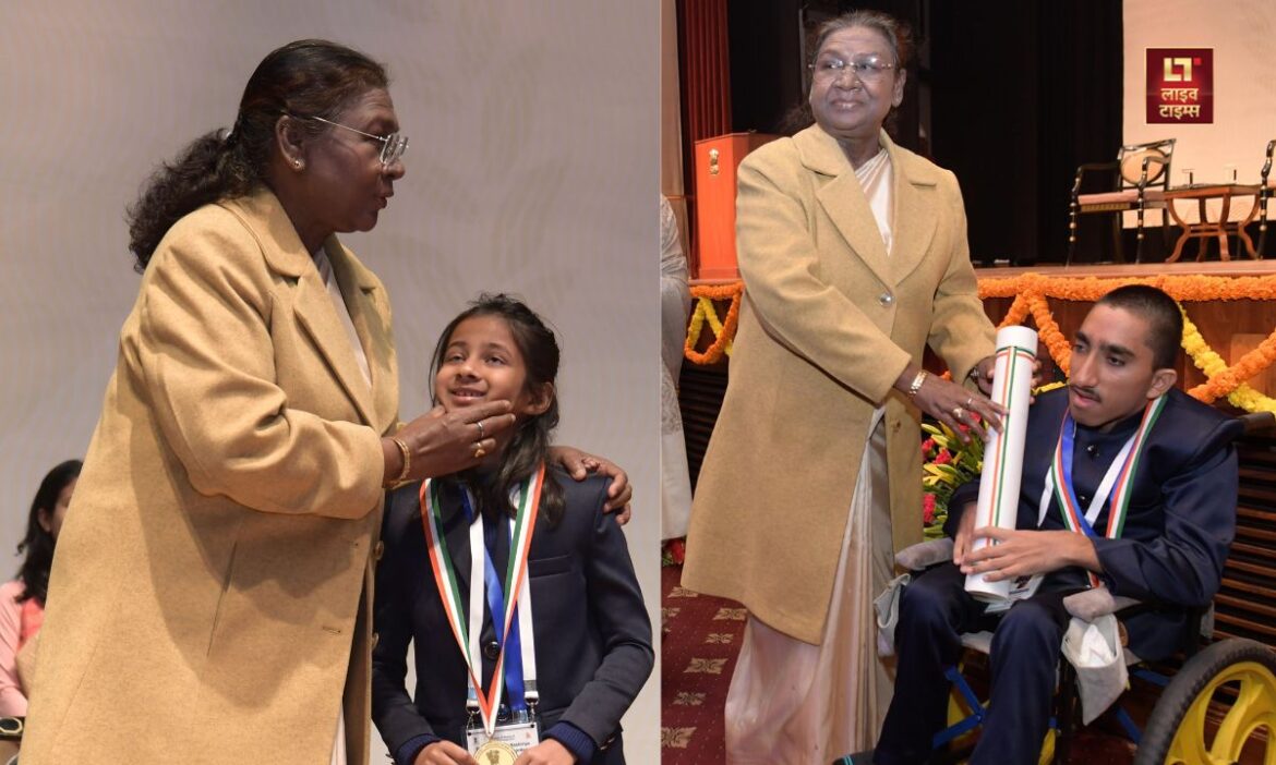 President Draupadi Murmu honored 17 children Pradhan Mantri Rashtriya Bal Puraskar