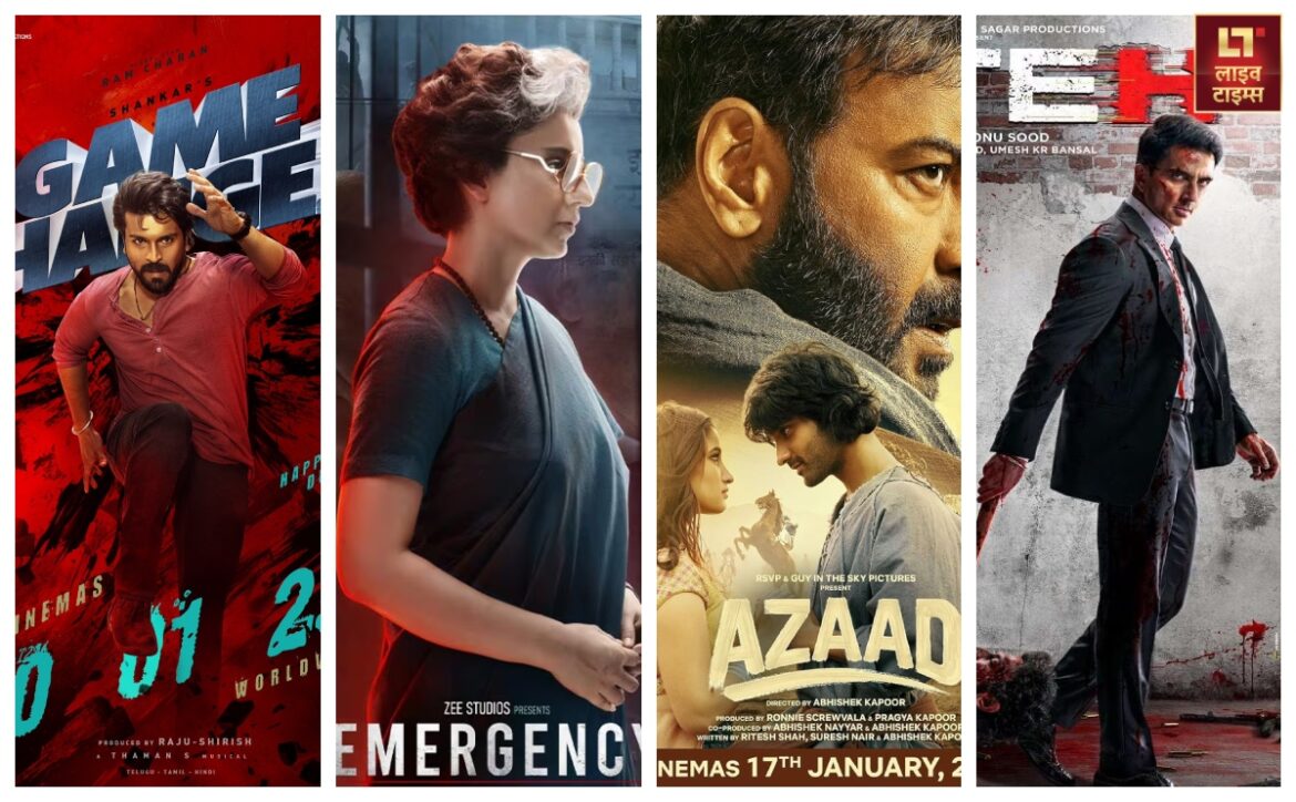 Box Office Report: दर्शकों को पसंद नहीं आई 'इमरजेंसी' और'आजाद', सिनेमाघरों में औंधे मुंह गिरी 'फतेह' के साथ 'गेम चेंजर'