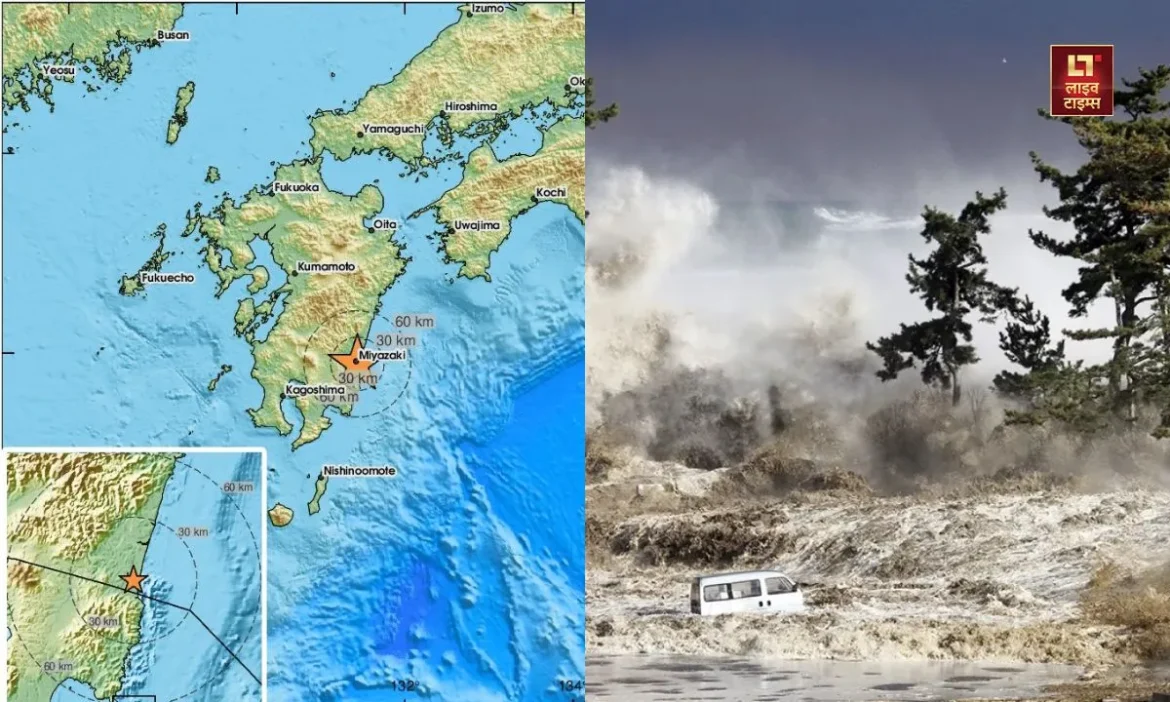 Earthquake In Japan, Live Times, 6.9 magnitude