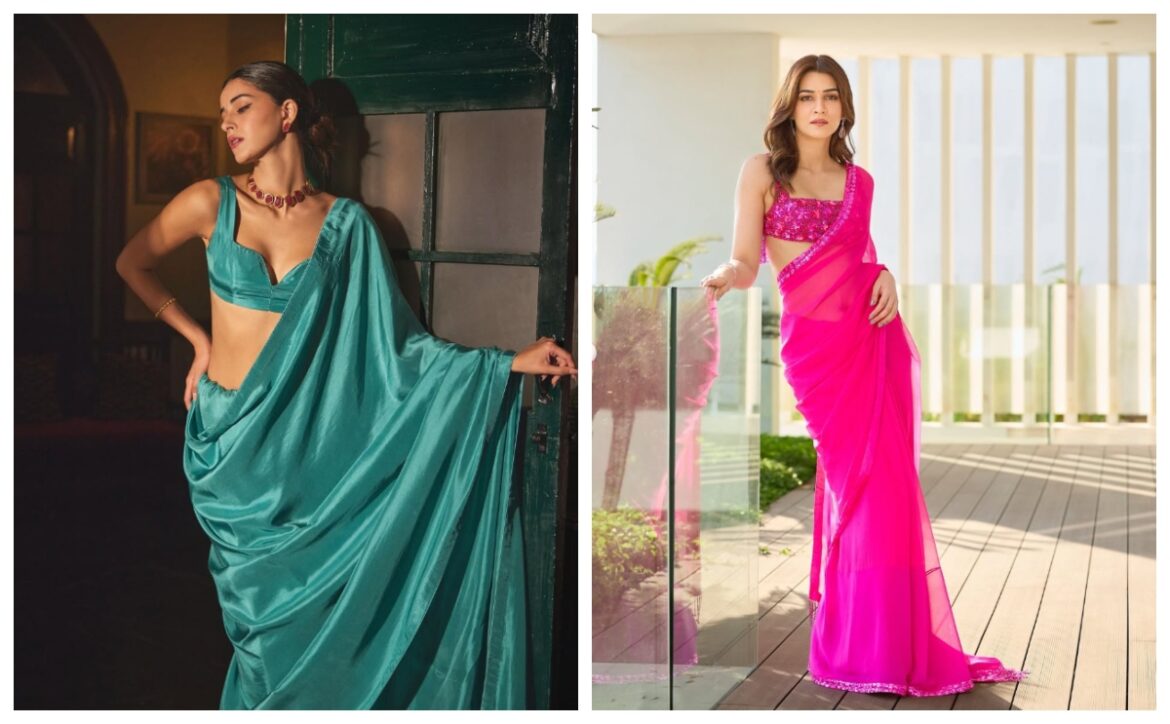 शिफॉन साड़ी के साथ पहन लिए अगर ये ब्लाउज, तो Kriti Sanon और Ananya Panday भी आपसे सामने लगेंगी चाय कम पानी