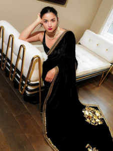 You will look young at the age of 40 when you wear these latest designed net sarees.