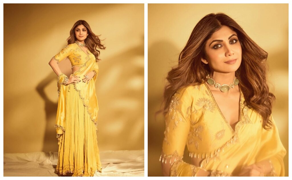 Shilpa Shetty in light weight lehenga - Live Times