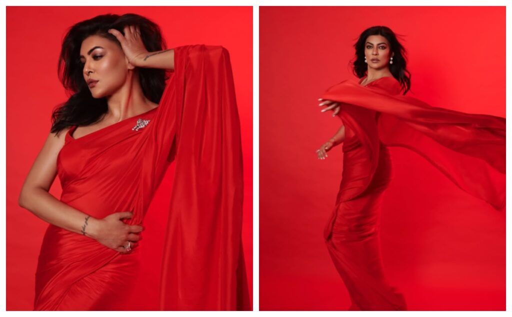Sushmita sen in red saree - Live Times