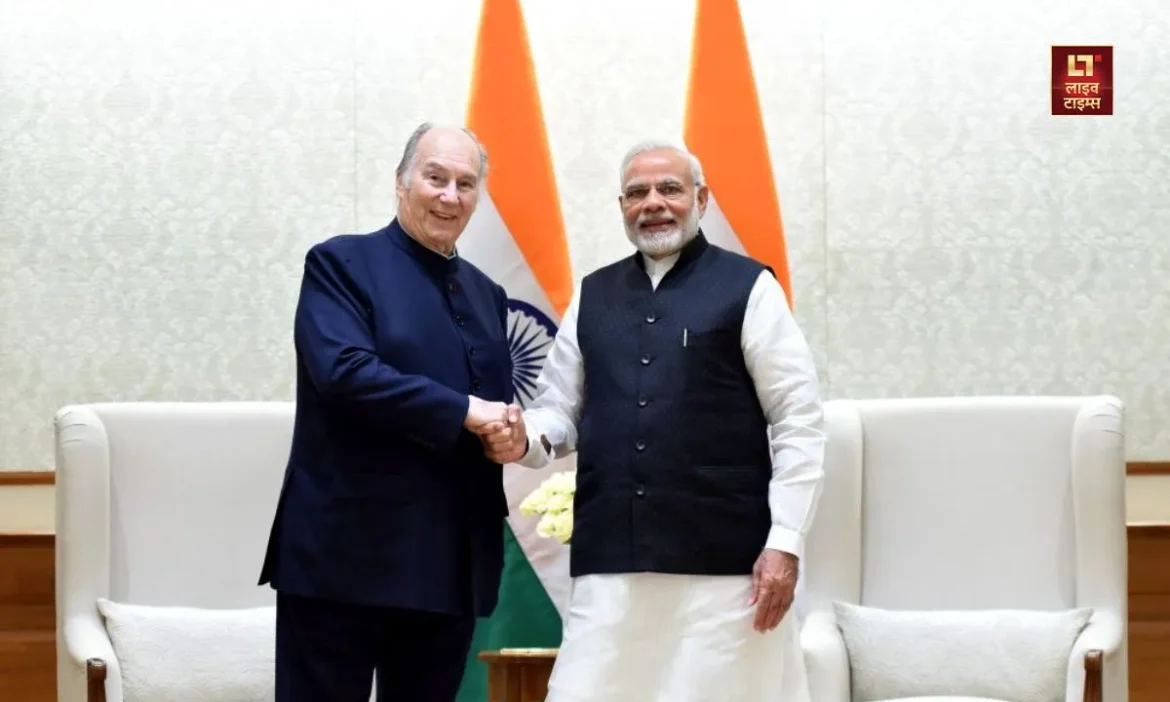 Aga Khan, Aga Khan IV , Isma'ilism, Ismaili Muslims, Prime Minister Narendra Modi, Prophet Muhammad, Prophet Muhammad descendant, live times