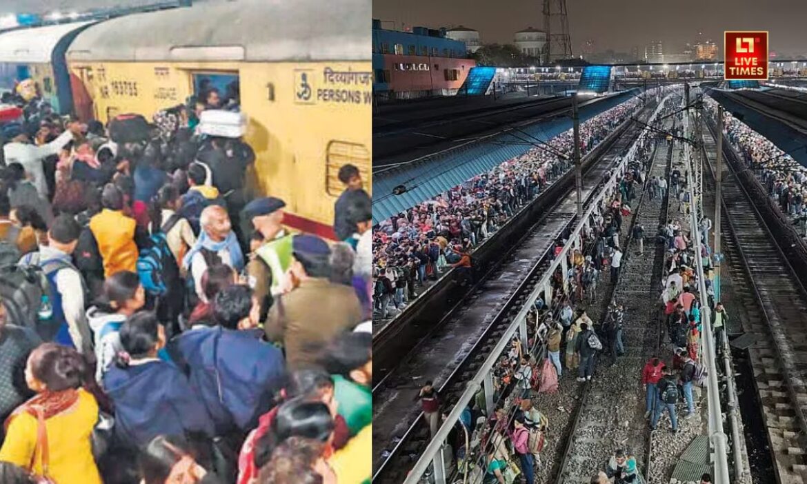 NDLS stampede : प्रयागराज महाकुंभ में जाने की होड़ में ट्रेन पकड़ने के लिए नई दिल्ली रेलवे स्टेशन पर यात्रियों की उमड़ी भारी भीड़ की वजह से भगदड़ मच गई. इसमें 18 लोगों की मौत हो गई और कई लोगों के घायल होने की खबर है.