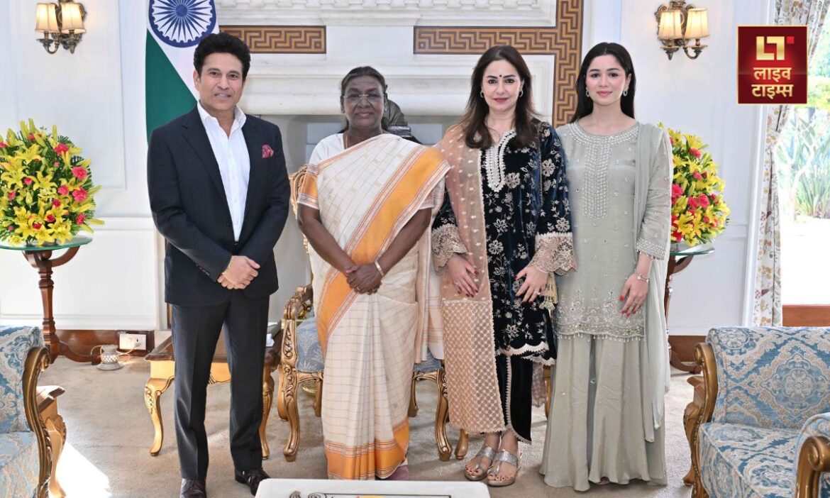 Sachin Tendulkar: सचिन तेंदुलकर ने राष्ट्रपति द्रौपदी मुर्मु से मुलाकात की है. इस दौरान उन्होंने अपने जीवन के सबसे बड़े और अच्छे लम्हों को याद कर कहा कि वे इसे फिर से जीना चाहेंगे.