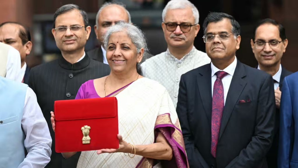 Nirmala Sitharaman budget day look in 2024 - Live Times