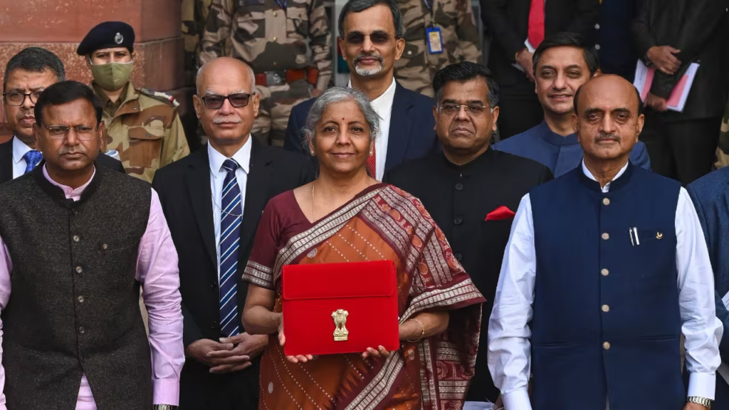 Nirmala Sitharaman budget day look in 2022- Live Times