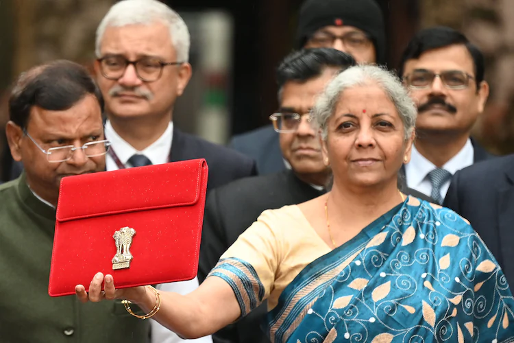 Nirmala Sitharaman budget day look in 2024 - Live Times